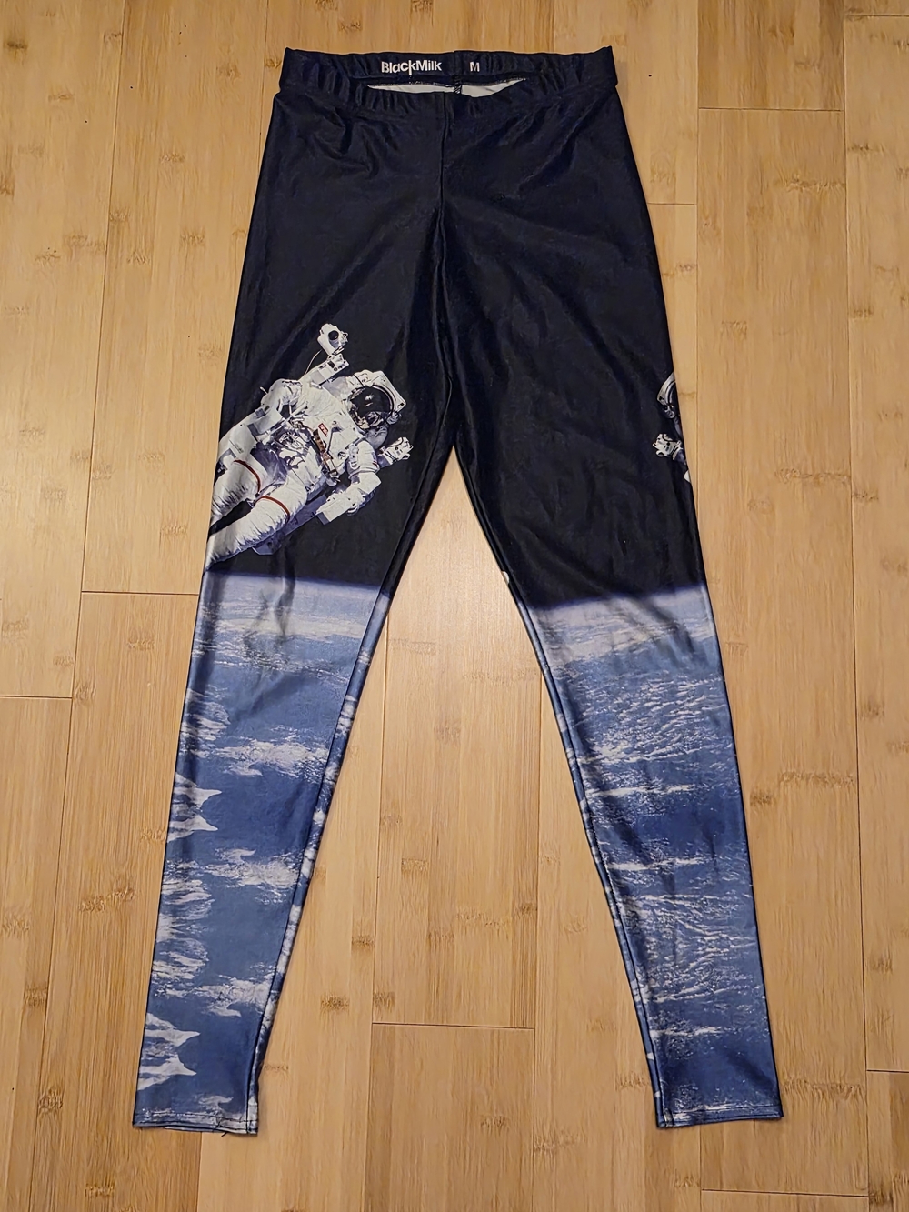 ​BlackMilk Spacewalker Astronaut Space Graphic Leggings Size Medium Made in Aust